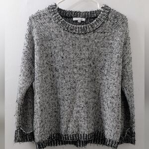 Cozy Black and Gray Women's Sweater